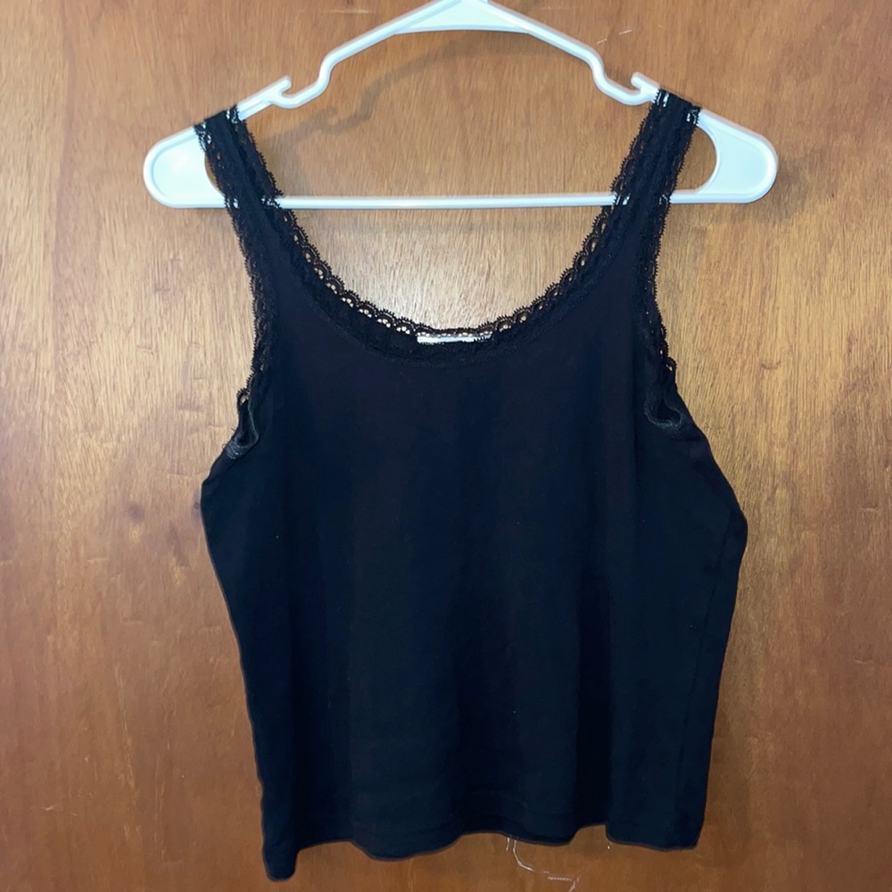 black lace tank